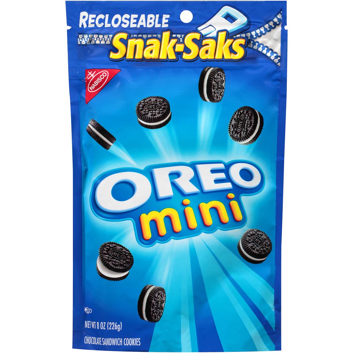 Cookies, Oreo, Mini, Snack Pack,12 - 8 OUNCE