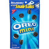 Cookies, Oreo, Mini, Snack Pack,12 - 8 OUNCE