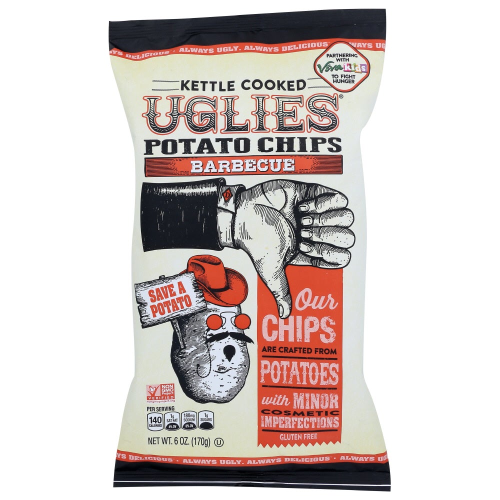 Chips, Potato, Kettle, Barbecue,12 - 6 OUNCE