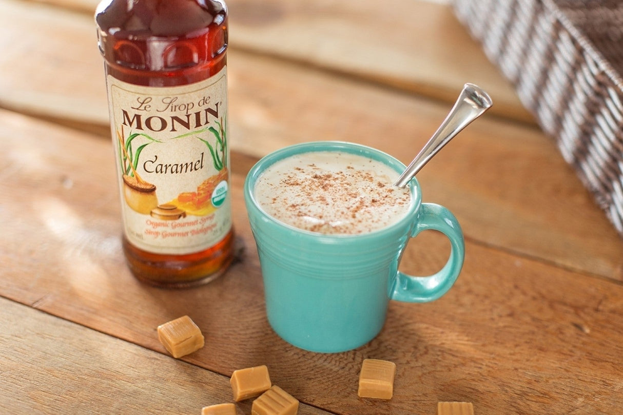 Beverage Syrup, Caramel, Glass, Organic,6 - 750 ML