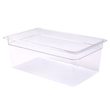 Pans, Food, 27 Quart, Full-Size, 20.9 x 12.8 x 8 Inch Clear, Plastic,10 - 1 EACH