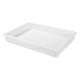 Boxes, Dough Proofing, 26 x 18 x 3 Inch, White Plastic,10 - 1 EACH