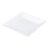 Plate, Small, Voga Classic Melamine, 6 x 6 x 0.75 Inch, White, Square,1 - 4 COUNT