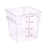 Pans, Food, 8 Quart, Square, 8.75 x 8.75 x 8.50 Inch Clear, Plastic,10 - 1 EACH