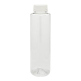 Bottles, 12 Ounce, Plastic, Clear, Round, with Safety Cap,1 - 100 EACH