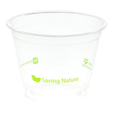 Cups, Cold, 9 Ounce, Plastic, Clear, PLA, Renewable & Compostable,1 - 1000 COUNT