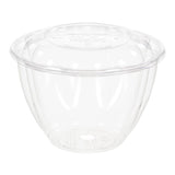 Bowls, Salad, 48 Ounce, Plastic, Clear, Compostable, with Lids, 48 Ounce,1 - 150 COUNT