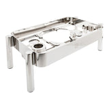 Stand, Chafer, 25.8 x 14.7 x 9 Inch, Straight Leg, Stainless Steel, for Full-Sized Rectangular Induction Ready Chafer,1 - 1 EACH