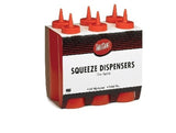 Bottles, Squeeze, 12 Ounce, Red, Polyethylene, 12 Ounce,12 - 6 COUNT