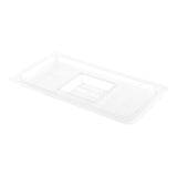 Lids, Food Pan, Clear, Plastic, for Third-Size Met Lux Containers,1 - 10 COUNT