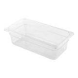 Pans, Food, Third-Size, Clear, Plastic, 4 Inch Deep,1 - 10 COUNT