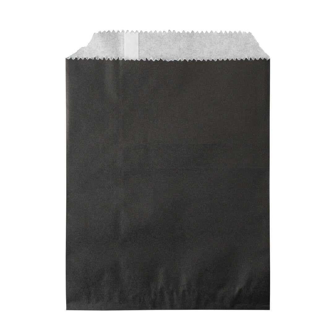 Bags, 7 x 5 Inch, Greaseproof Paper, Black,1 - 25 COUNT