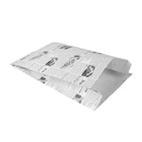 Bags, French Fry, 7 x 11 Inch, Paper, White, Newsprint,1 - 100 COUNT