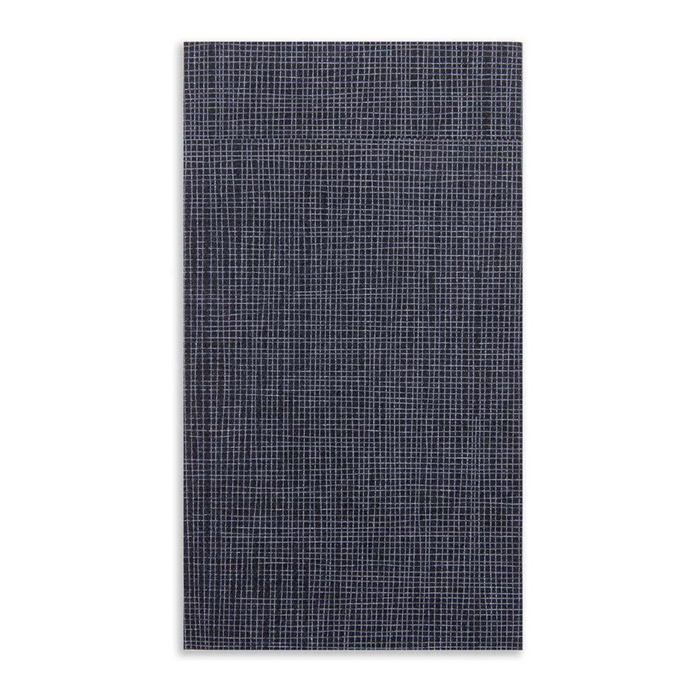 Napkins, Luxenap Air Laid Kangaroo, Black with White Threads, 16 x 16 Inch,1 - 40 COUNT
