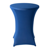 Table Cover, Bar Height, 32 Inch, Spandex, Black, Round,1 - 1 EACH