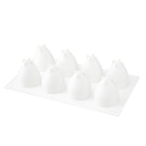 Molds, Baking, 8-Compartment, Strawberry, White, Silicone,1 - 10 COUNT