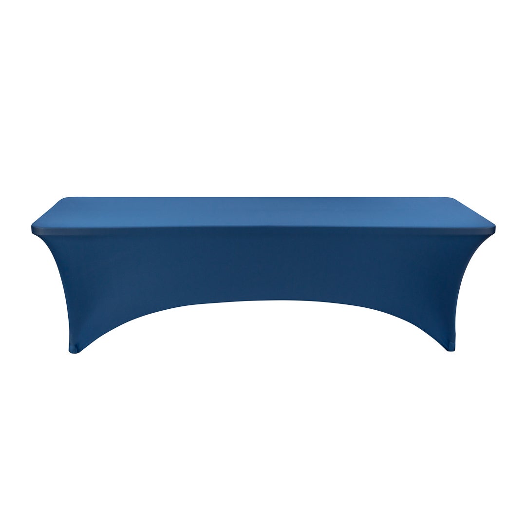 Table Cover, 96 x 30 Inch, Spandex, Blue, Rectangular,1 - 1 EACH