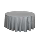 Table Cover, 120 Inch, Spandex, Gray, Round,1 - 1 EACH