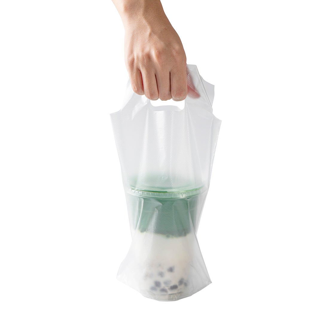 Bags, Beverage Carrier, 1 Cup 6.25 x 3.25 x 11 Inch, Plastic, Clear,1 - 100 COUNT