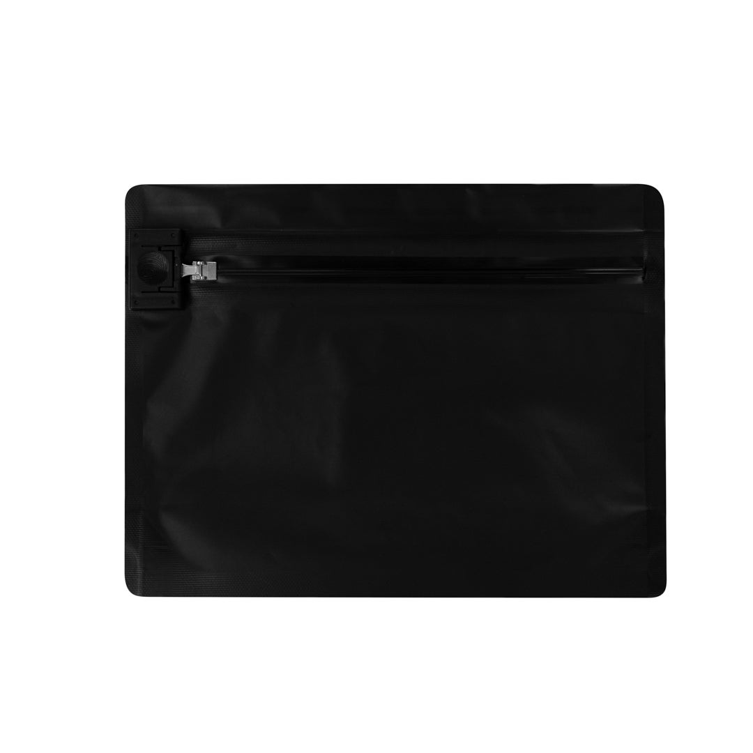 Bags, Locking, 8 x 2.25 x 6 Inch, Plastic, Black, Child-Resistant,1 - 100 COUNT