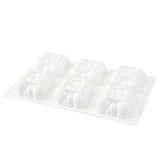 Molds, Baking, 6-Compartment, Bubble Cloud, White, Silicone,1 - 10 COUNT