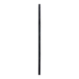 Straws, 7.75 Inch, Paper, Matte Black, Unwrapped, Biodegradable,1 - 100 COUNT