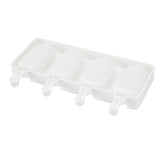 Molds, Baking, 4-Compartment, Popsicle, White, Silicone,1 - 10 COUNT