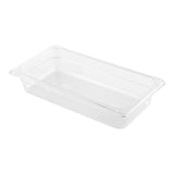 Pans, Food, Third-Size, Clear, Plastic, 2.5 Inch Deep,1 - 10 COUNT
