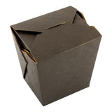 Containers, Noodle Take-Out, 26 Ounce, Paper, Black, Square,1 - 25 COUNT