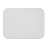 Lids, Flat, Foil-Laminated Paperboard, White, Rectangle, for 23 Ounce 3-Compartment Take-Out Trays,1 - 100 COUNT