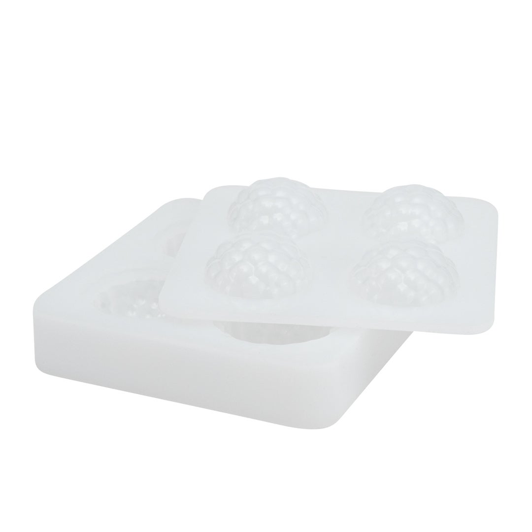 Molds, Baking, 4-Compartment, Lychee, White, Silicone,1 - 10 COUNT
