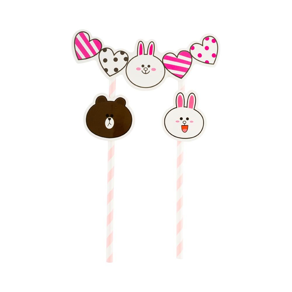 Cake Toppers, Bunnies & Hearts, 8.25 x 6 Inch, Paper,1 - 10 COUNT