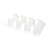 Molds, Baking, 8-Compartment, Diamond Sphere, White, Silicone,1 - 10 COUNT