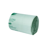 Can Liners, 13 Gallon, Green, 31.5 x 23.8 Inch, Compostable,1 - 100 COUNT