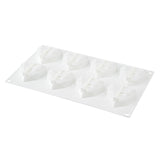 Mold, Baking, 8-Compartment, Diamond Heart, White, Silicone,1 - 1 EACH