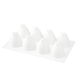 Mold, Baking, 8-Compartment, Strawberry, White, Silicone,1 - 1 EACH