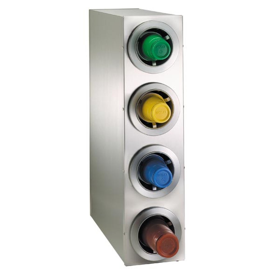 Dispenser, Cup, 3-Slot, Countertop, 32.50 x 8.13 x 23 Inch, Stainless Steel, Vertical Cabinet, Fits 8-44 Ounce Cups,1 - 1 EACH