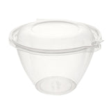 Bowls, 48 Ounce 7 x 4.75 Inch, Plastic, Clear, with Tamper-Evident Hinged Lid,1 - 100 COUNT