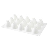Mold, Baking, 15-Compartment, Strawberry, White, Silicone,1 - 1 EACH