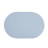 Placemats, 17.75 x 12 Inch, Light Blue, Vinyl, Oval, Embossed,1 - 6 COUNT