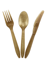 Cutlery Kits, Fork/Knife/Spoon, Molded Agave Fiber, Natural, with Kraft Napkin, Biodegradable & Compostable,1 - 250 EACH