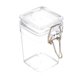 Jars, Mason, 3 Ounce, Square, Clear, Plastic, with Clamp Lid,1 - 100 COUNT