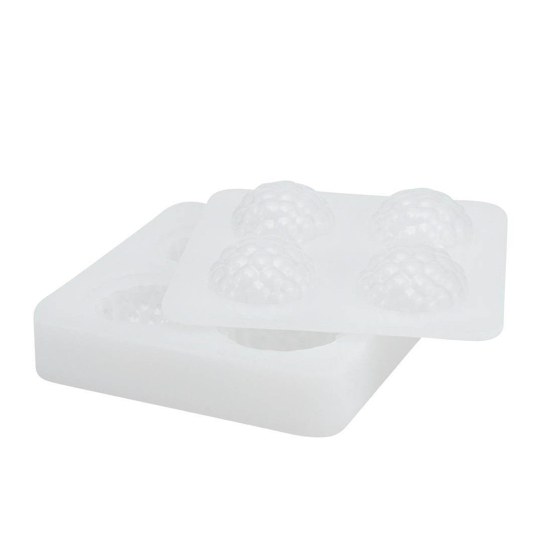 Mold, Baking, 4-Compartment, Lychee, White, Silicone,1 - 1 EACH