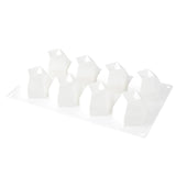 Mold, Baking, 8-Compartment, Diamond Sphere, White, Silicone,1 - 1 EACH