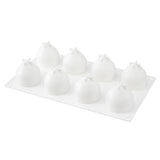 Mold, Baking, 8-Compartment, Peach, White, Silicone,1 - 1 EACH
