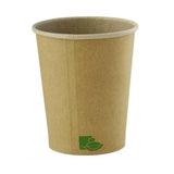 Cups, 8 Ounce, Paper, Kraft, 3.15 x 3.6 Inch, Recyclable,20 - 50 COUNT