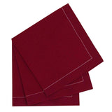 Napkins, Cotton, Red, 15.8 x 15.8 Inch,10 - 10 COUNT