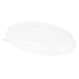 Lids, Plastic, Clear, Oval, for 2-Compartment Catering Bowls,1 - 100 COUNT