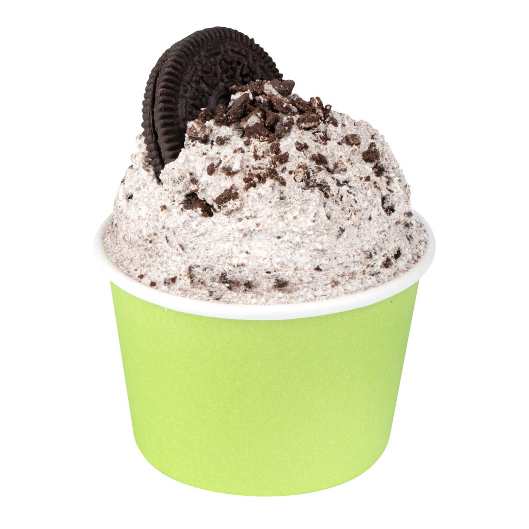 Cups, Ice Cream, 4 Ounce, Paper, Green,1 - 200 COUNT