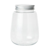 Bottles, 12 Ounce, Plastic, Clear, with Aluminum Lid,1 - 100 COUNT